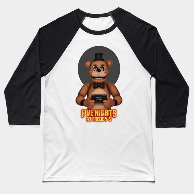 five night at Freddy's Baseball T-Shirt by Step_Up